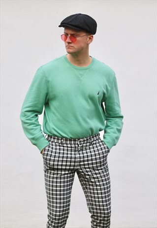 NAUTICA USA 90S MINIMALIST MANTIS GREEN SWEATSHIRT