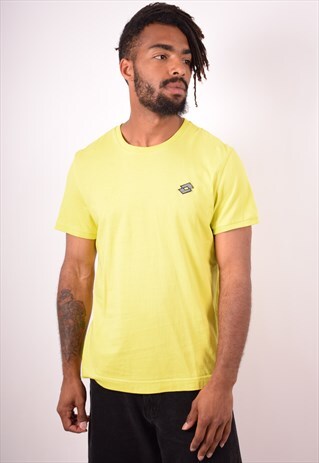 LOTTO MENS VINTAGE T-SHIRT TOP LARGE GREEN 90S