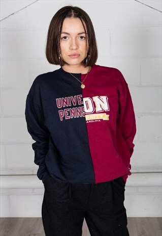 VINTAGE UNIVERSITY STATES RECONSTRUCTED UNISEX SWEATSHIRT