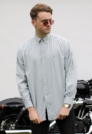 RALPH LAUREN BLAIRE USA SLATE VINTAGE SHIRT