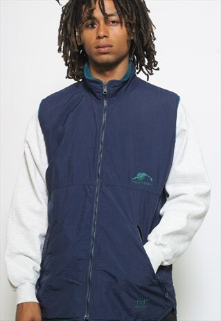VINTAGE HELLY HANSEN REVERSIBLE GILET