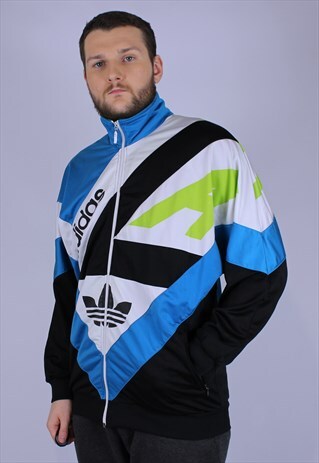 90S VINTAGE ADIDAS MULTICOLOR TRACKSUIT TOP RARE