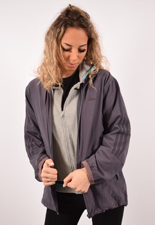 VINTAGE ADIDAS TRACKSUIT TOP JACKET PURPLE
