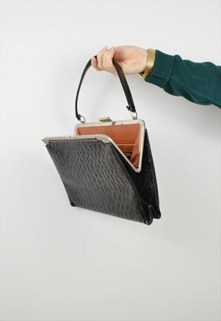 MOCK CROC HANDBAG