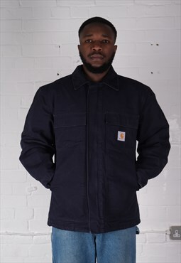Vintage Carhartt arctic jacket in navy blue. 