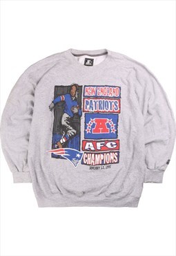 Vintage 90's Starter Sweatshirt NFL New England Patriots