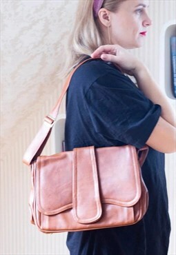 Brown big luggage style handbag