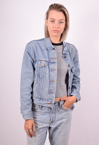 LEVI'S WOMENS VINTAGE DENIM JACKET MEDIUM BLUE 90'S