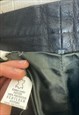 VINTAGE 90S BROWN LEATHER TROUSERS