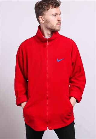 VINTAGE NIKE ZIP UP FLEECE TOP