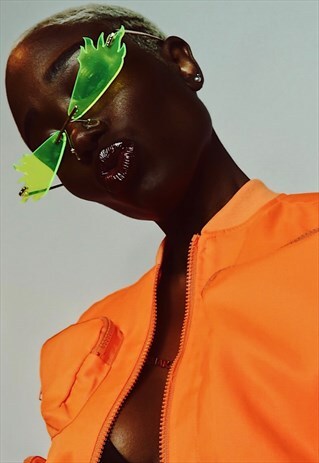 INFERNO RIMLESS HANDMADE FASHION SUNGLASSES