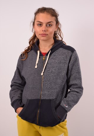 VINTAGE CHAMPION HOODIE SWEATER BLUE
