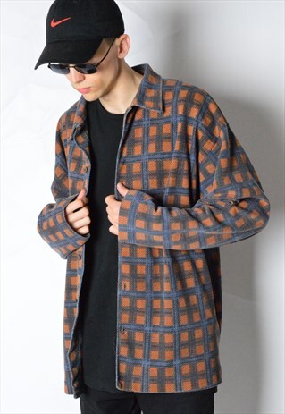VINTAGE 90S CHECK GRUNGE LONG SLEEVE SHIRT