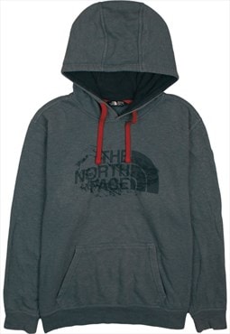 Vintage 90's The North Face Hoodie Pullover Spellout Grey