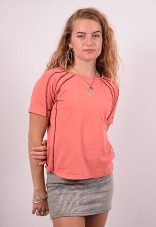 VINTAGE KAPPA T-SHIRT TOP PINK
