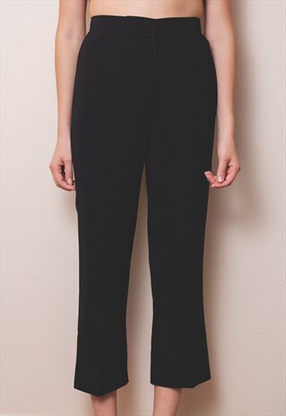 VINTAGE BLACK SUIT TROUSERS