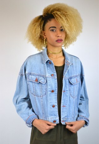 VINTAGE 90'S CROPPED DENIM JACKET