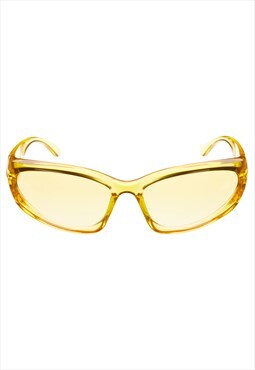 Fashionable Antic Yellow Sunglasses with Yellow lens