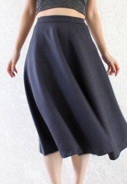 Vintage Wool Skirt Grey T600 Size XS