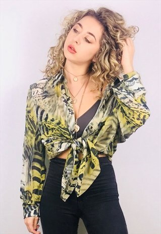 VINTAGE OVERSIZED PATTERN SHIRT