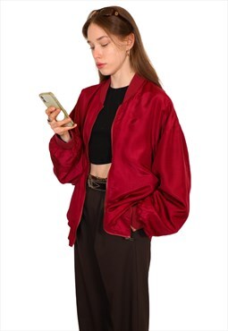 Vintagre 90's burgundy jacket must-have unisex