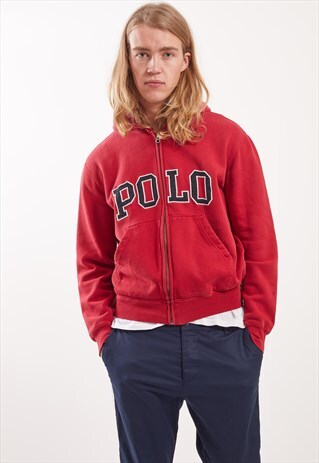 VINTAGE RALPH LAUREN ZIP-UP HOODIE