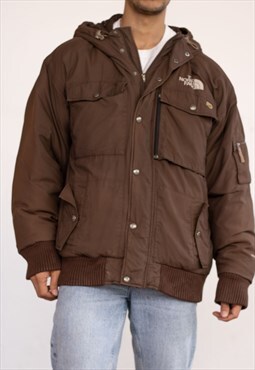 Vintage The North Face Jacket Hyvent in Brown XL