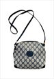 Gucci Shoulder Bag Crossbody GG Logo Monogram Blue Vintage 