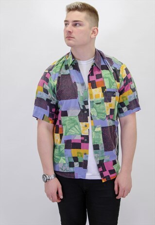 VINTAGE PATTERN FESTIVAL SHIRT