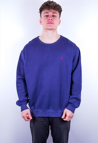 VINTAGE RALPH LAUREN SWEATSHIRT IN BLUE