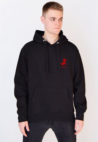 BLACK TI AMO REX (RED) HOODIE
