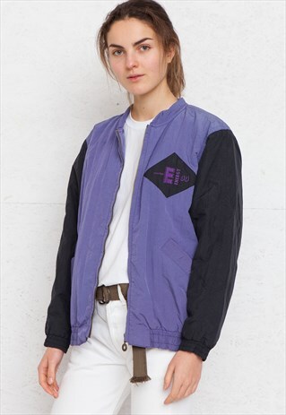 VINTAGE PURPLE BLACK JACKET