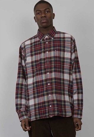 VINTAGE 90'S TOMMY HILFIGER CHECKED SHIRT