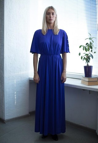 VINTAGE 80'S PURPLE MAXI DRESS