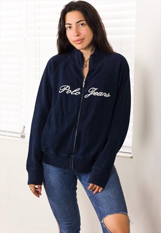 VINTAGE POLO RALPH LAUREN HOODIE SWEATSHIRT LOGO 90S XL 17.2