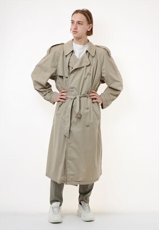 ITALIAN VINTAGE MARTIN'S PADDED TRENCH OLDSCHOOL COAT 18266