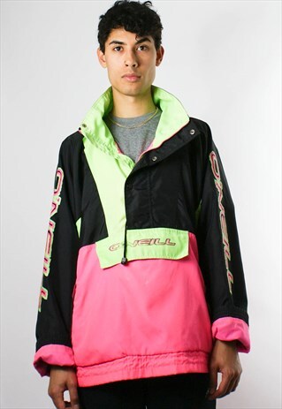 O'NEILL JACKET/ 1/4 ZIP SURF SWEATER NEON RAVE