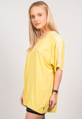 ADIDAS VINTAGE 90'S YELLOW T-SHIRT