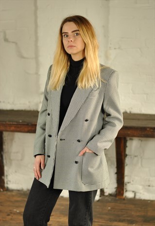 80'S CHECKED BLAZER