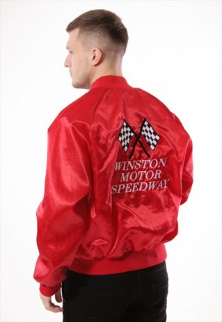 VINTAGE VTG RARE MOTOR USA BOMBER OVERSIZED JACKET 12687