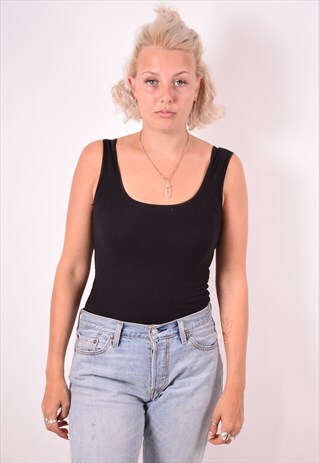 GIANFRANCO FERRE WOMENS VINTAGE BODY XS BLACK 90S