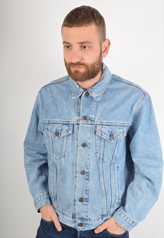 VINTAGE LEVI'S DENIM JACKET 90'S SIZE L (2043)