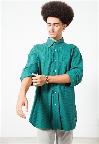 VINTAGE TOMMY HILFIGER SHIRT S4925