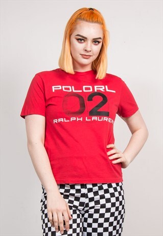 90'S VINTAGE RED RALPH LAUREN POLO T-SHIRT