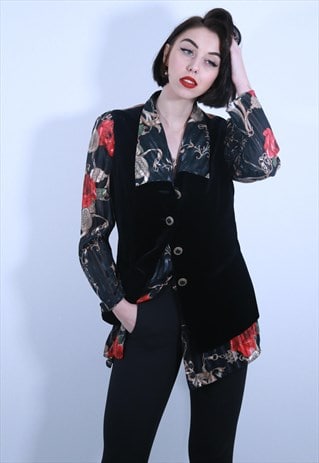 BLACK VELVET WAISTCOAT