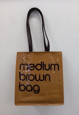 Y2K Bloomingdales Medium Brown Bag