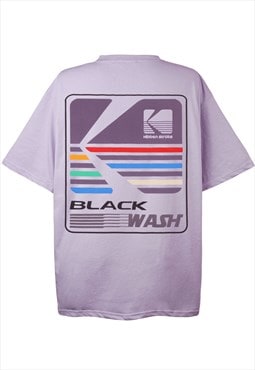 Racing t-shirt motorsports top rally logo tee in acid purple