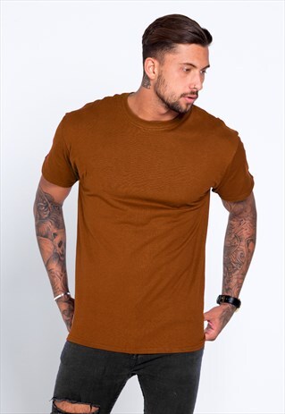 ESSENTIAL BLANK T-SHIRT - TEXAS ORANGE RUST