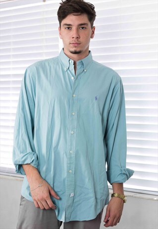 VINTAGE RALPH LAUREN SHIRT LOGO 90S L11.8