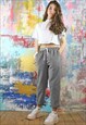 DRAWSTRING TAPERED TROUSERS IN CORD 